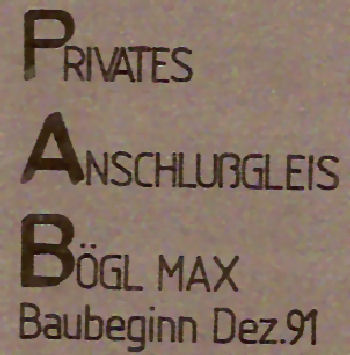 Schleuse 32 - Anschlussgleis Bögl