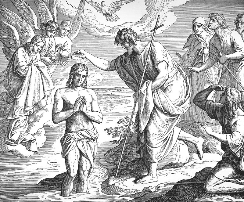 Bilder der Bibel - Taufe Christi