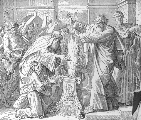 Bilder der Bibel - Paulus und Barnabas zu Lystra