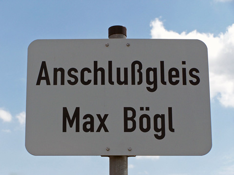 Schleuse 32 - Anschlussgleis Max Bögl