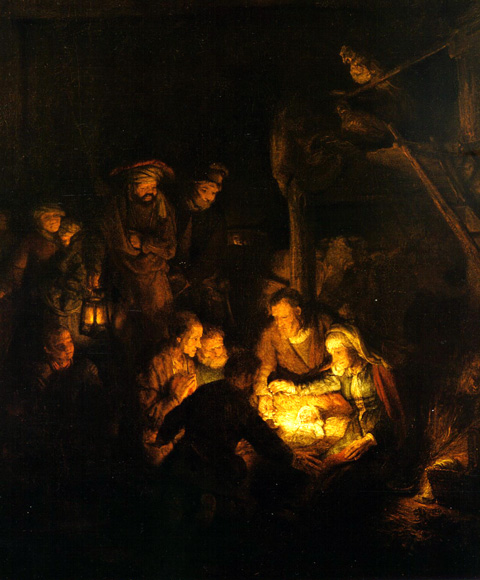 Friedenskrippe - Rembrandt Hirten