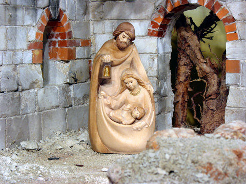 House nativity scene
