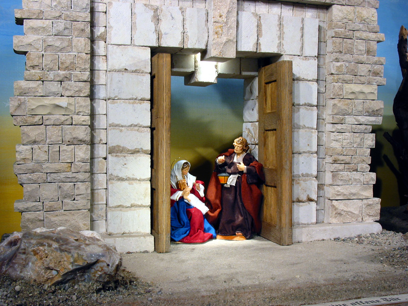 Door Nativity Scene