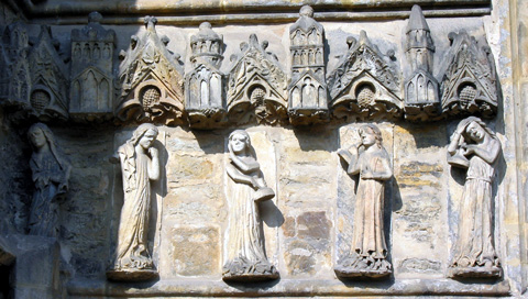 Nativity Scene Of Time - Paderborn Cathedral: The five foolish virgins